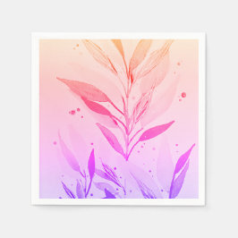 Servilleta De Papel Napkin de papel floral