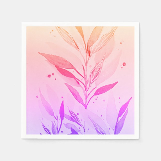 Servilleta De Papel Napkin de papel floral (Anverso)