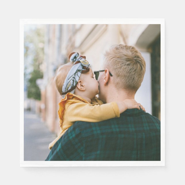 Servilleta De Papel Napkin de papel fotográfico personalizado 1 (Anverso)