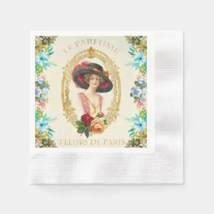 Servilleta De Papel Napkin de papel francés vintage