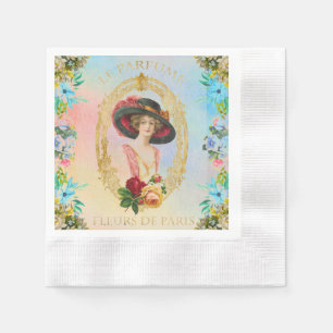Servilleta De Papel Napkin de papel francés vintage
