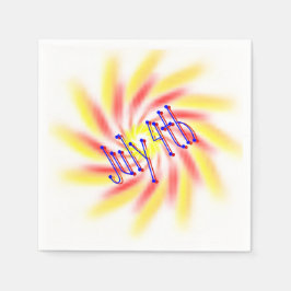 Servilleta De Papel Napkin de papel - Fuegos artificiales de ruedas