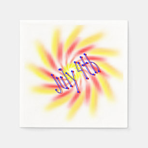 Servilleta De Papel Napkin de papel - Fuegos artificiales de ruedas