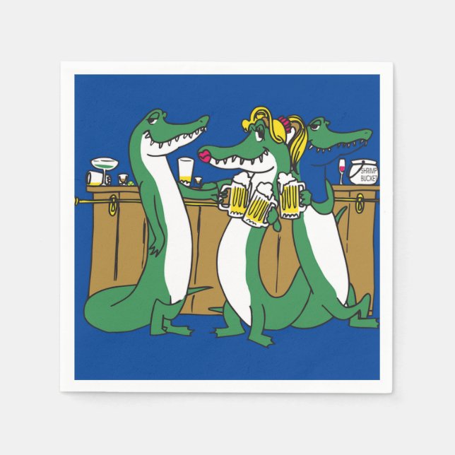 Servilleta De Papel Napkin de papel Gator (Anverso)