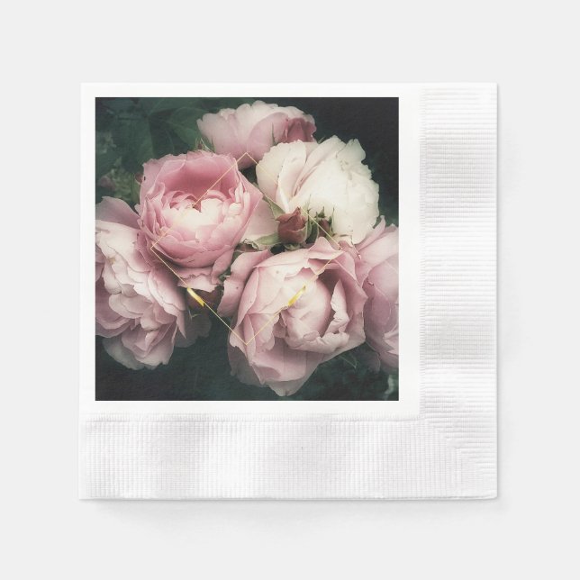 Servilleta De Papel Napkin de papel Grandioso Peonies (Anverso)