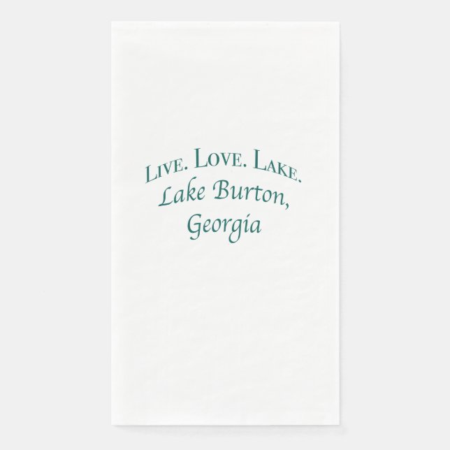 Servilleta De Papel Napkin de papel Lake Burton (Anverso)