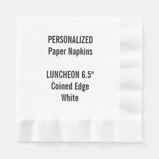 Servilleta De Papel Napkin de papel LUNCHEON acuñado en blanco