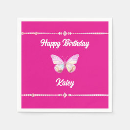 Servilleta De Papel Napkin de papel mariposa de joyas personalizado