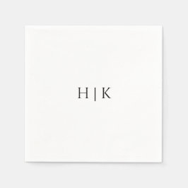 Servilleta De Papel Napkin de papel monograma de plantilla