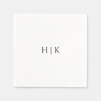 Servilleta De Papel Napkin de papel monograma de plantilla