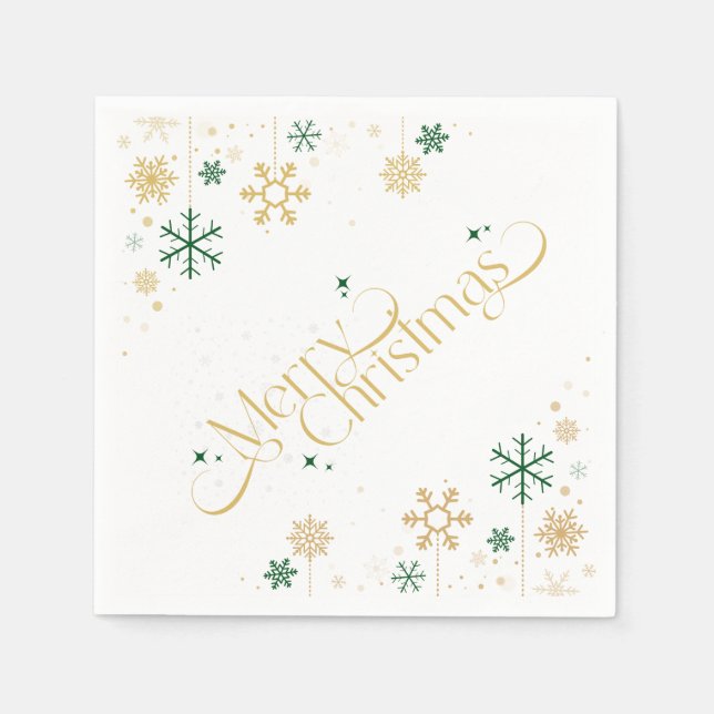 Servilleta De Papel Napkin de papel navideño (Anverso)