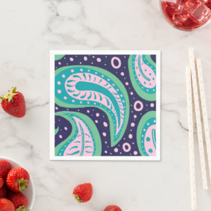 Servilleta De Papel Napkin de papel Paisley de personalizable