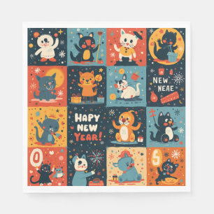 Servilleta De Papel Napkin de papel para fiesta de Año Nuevo
