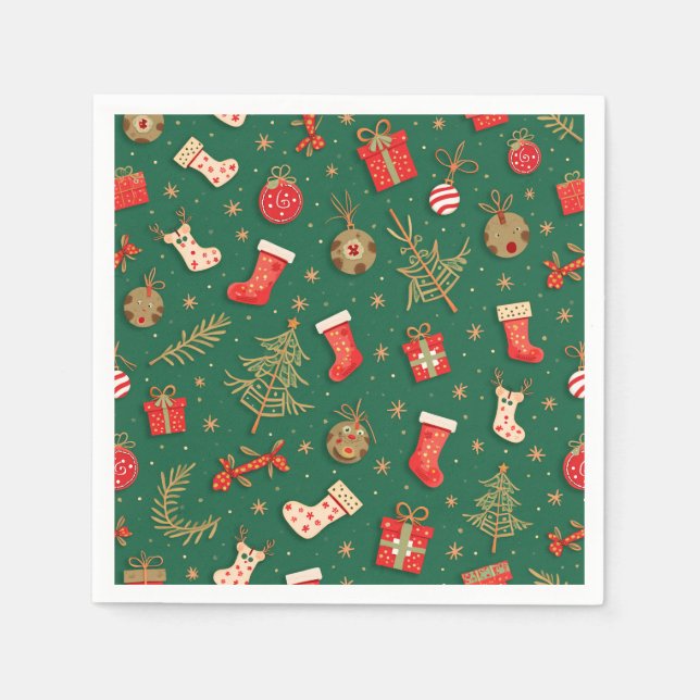 Servilleta De Papel Napkin de papel para Navidades (Anverso)