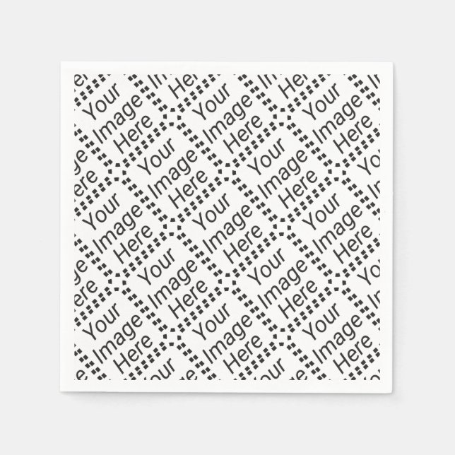 Servilleta De Papel Napkin de papel personalizado - Blanco estándar (b (Anverso)