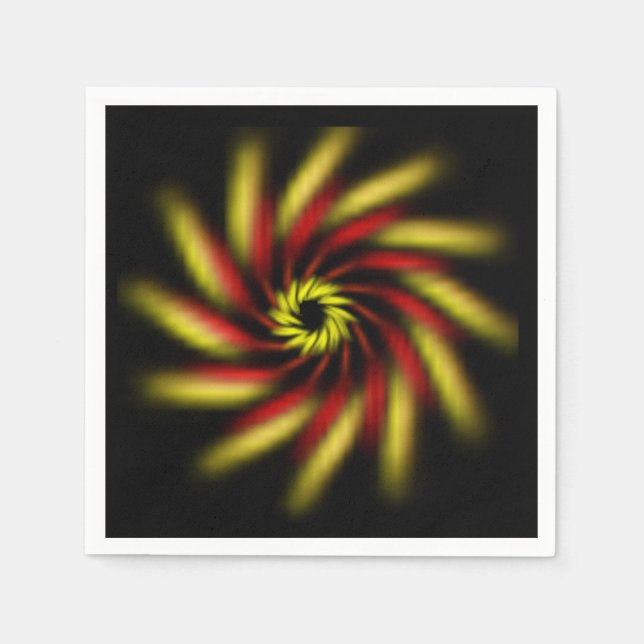 Servilleta De Papel Napkin de papel - PinWheon Black (Anverso)