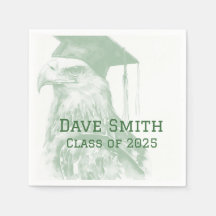 Napkin de papel único de graduación de Personaliza