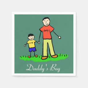Servilleta De Papel Napkin de personajes familiares personalizados del