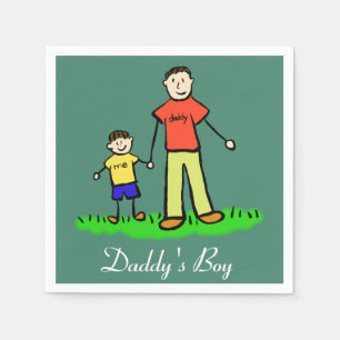 Servilleta De Papel Napkin de personajes familiares personalizados del