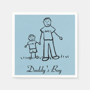 Servilleta De Papel Napkin de personajes familiares personalizados del