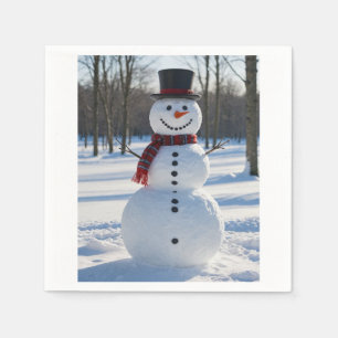 Servilleta De Papel Napkin de Snowman