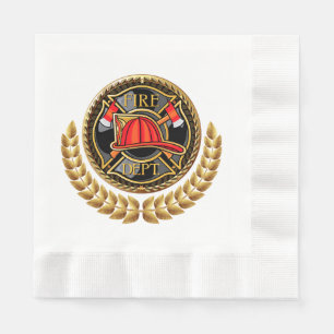 Servilleta De Papel Napkin del Departamento de Bomberos