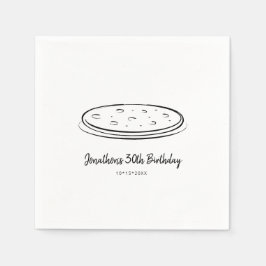 Servilleta De Papel Napkin del partido de cumpleaños Pizza