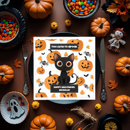 Servilleta De Papel Napkin del partido de Halloween: demasiado lindo p