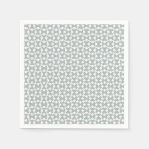 Servilleta De Papel Napkin del patrón de estrella azul turbio