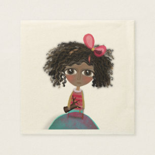 SERVILLETA DE PAPEL NAPKIN DOLL ENORME OJOS