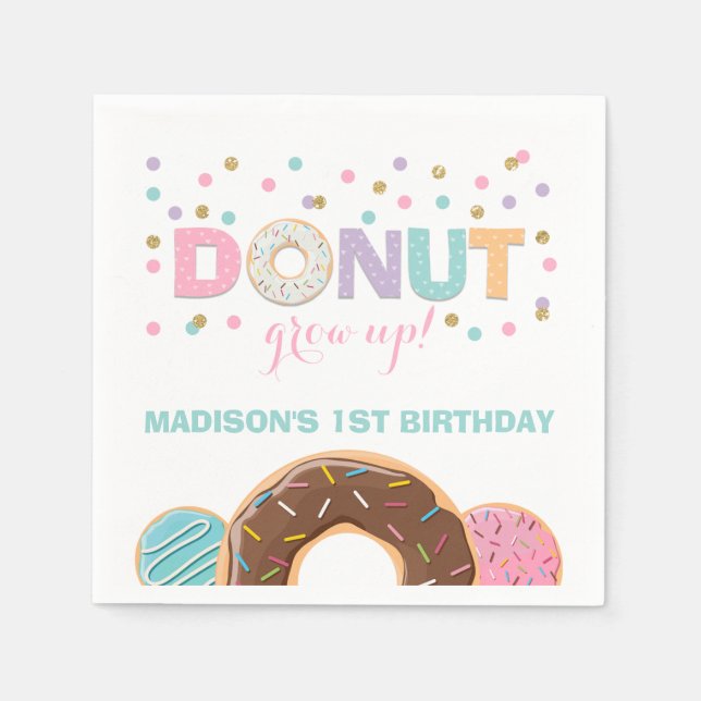 Servilleta De Papel Napkin Donut Grove Up Fiesta (Anverso)