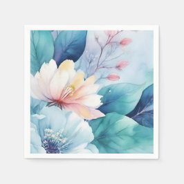 Servilleta De Papel Napkin elegante de papel de flores