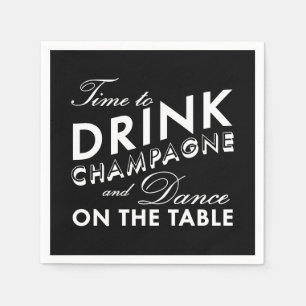 Servilleta De Papel Napkin - Es hora de beber champán