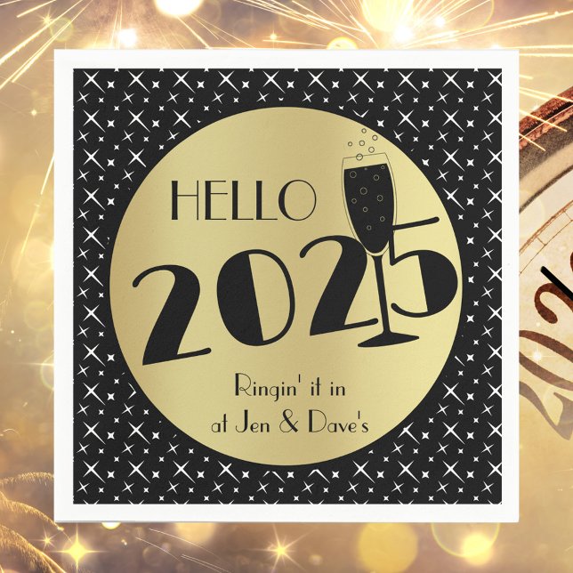 Servilleta De Papel Napkin feliz de papel de Año Nuevo (Subido por el creador)