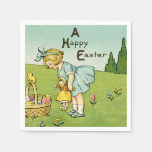 Servilleta De Papel Napkin feliz de papel de Pascua