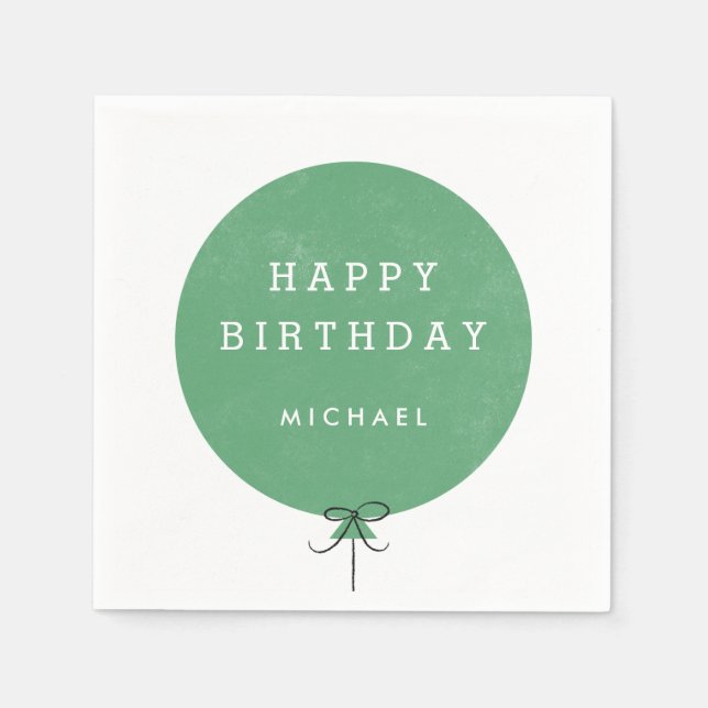 Servilleta De Papel Napkin, Fiesta de globo - Clover (Anverso)