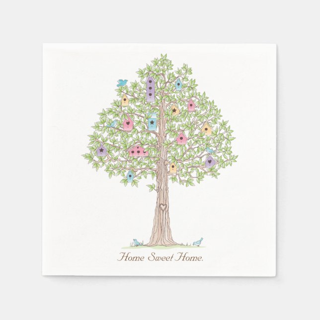 Servilleta De Papel Napkin, Fiesta que calienta el hogar (Anverso)