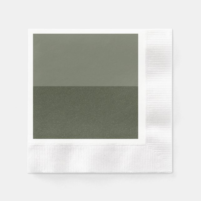 Servilleta De Papel Napkin Fiesta verde de Moss Split - Personalizable (Anverso)