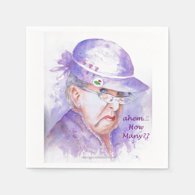 Servilleta De Papel Napkin - Golf - Ahem ¿Cuántos? (Anverso)