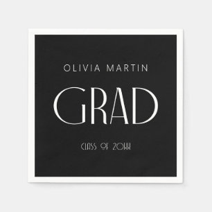 Servilleta De Papel Napkin Grad moderno minimalista con nombre