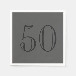 Servilleta De Papel Napkin Gris clásico personalizado