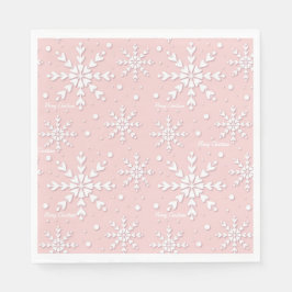 Servilleta De Papel Napkin, Navidades de copo de nieve