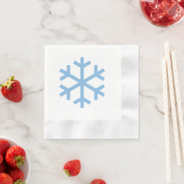 Servilleta De Papel Napkin: Navidades de copo de nieve azul