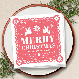 Servilleta De Papel Napkin Navidades mexicanos Papel Picado