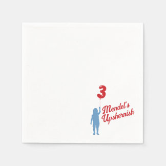 Servilleta De Papel Napkin personalizada de Blue Gingham Upshernish