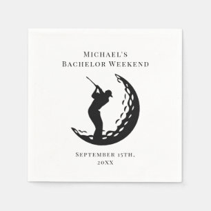 Servilleta De Papel Napkin personalizado Fin de semana del Bacheler