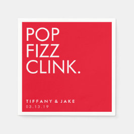 Servilleta De Papel Napkin - Pop Fizz Clink