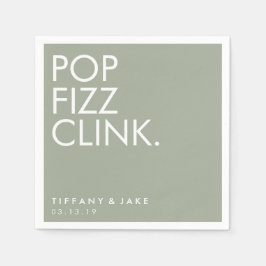 Servilleta De Papel Napkin - Pop Fizz Clink