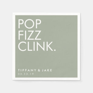 Servilleta De Papel Napkin - Pop Fizz Clink