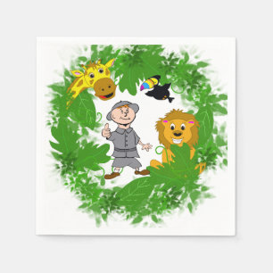 Servilleta De Papel Napkin Safari Jungle Paper